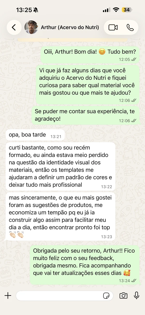 Depoimento de Arthur sobre o Acervo do Nutri