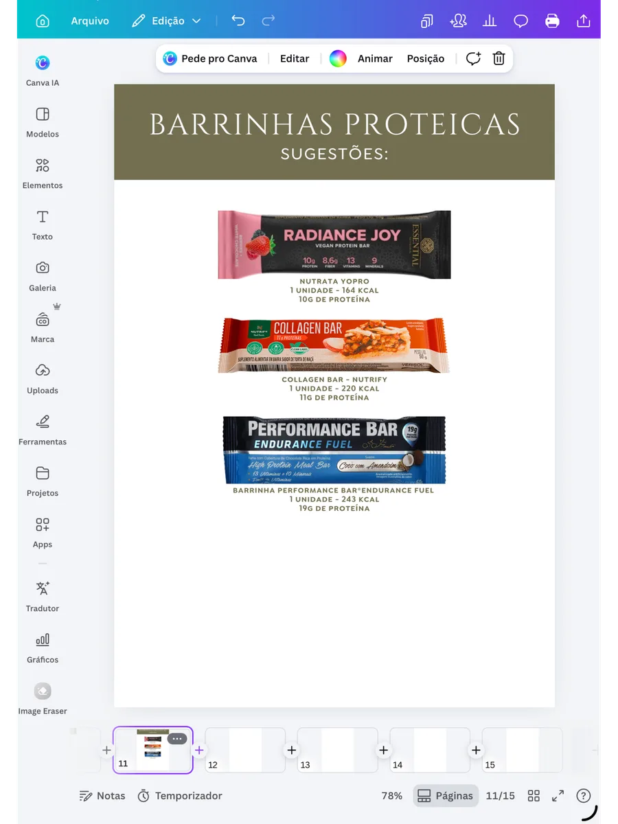 Barrinhas proteicas — página 9